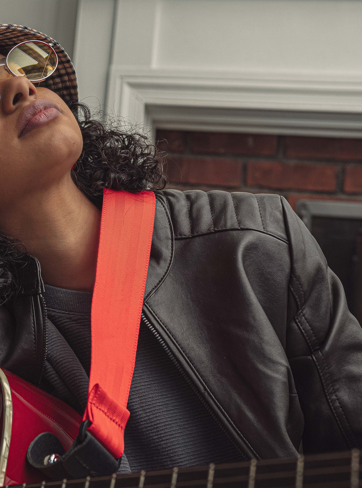 Beverly Women's Perforated Faux Leather Scooter Jacket